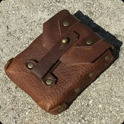 Custom Pouch for custom steampunk playing cards.